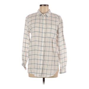 H&M | black and white plaid flannel shirt long sleeve